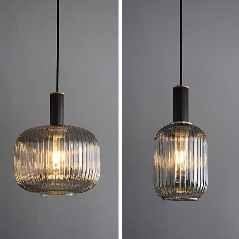 Zwarte 4-lichts lantaarnvormige hanglamp glas/metaal Steinhauer Pimpernel