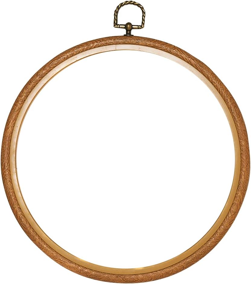 Vervaco Frame: Plastic: 20cm Diameter: Natural, 20 x 1 x 20 cm