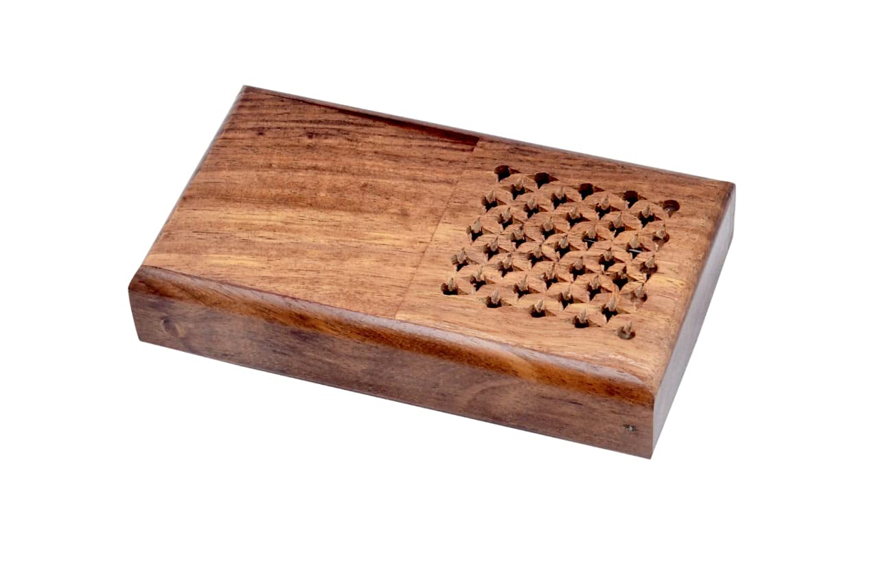 Kesha Spree® Handmade Wooden Pocket Cigarette Case Holder - Export Quality - Suitable for Cigarette Case Upto 4 Inch-image-2