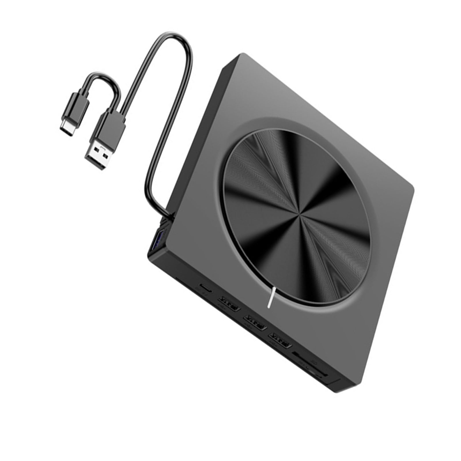 unità/CD Esterne USB 3.0 Tipo C con Lettori schede SDTF integrati e 4 unità ottiche con connessione USB Tipo C