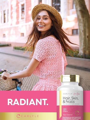 Carlyle Hair Skin and Nails Vitamin | 120 Softgels | Beauty Formula Supplement | with Biotin and Collagen | Non-GMO, Gluten Free - Image 7