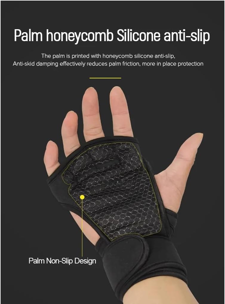 Training Sport Gloves for Men Women Workout Fitness Body Building Weightlifting Gym Hand Wrist Palm Protector