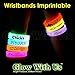 Glow With Us Brand Glow Wristbands, 25 9' Green Triple-Wide Glow Bracelets, Bright Color, Glow 8-12 Hrs, Party Favors Supplies, Sturdy Packaging, Great Fun