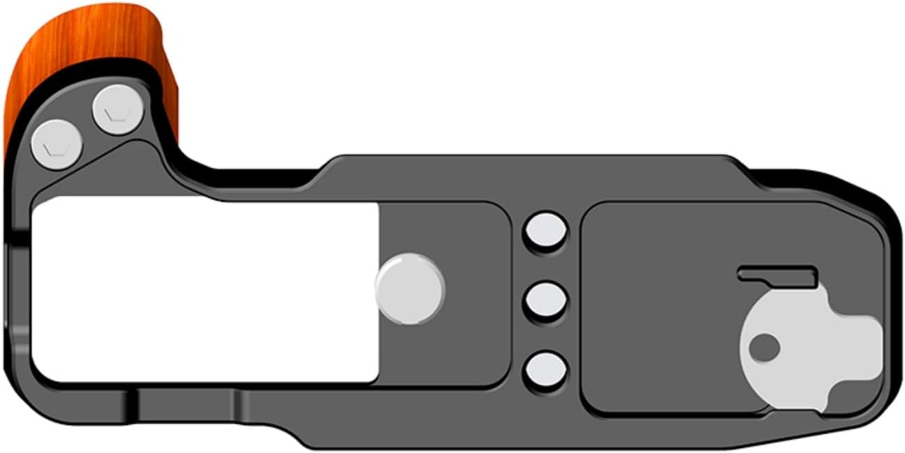 X-M5 L Plate Hand Grip,Wooden X-M5 XM5 L Bracket Handle for FUJIFILM X-M5 Camera,Compatible with ARCA Interface. - Image 3
