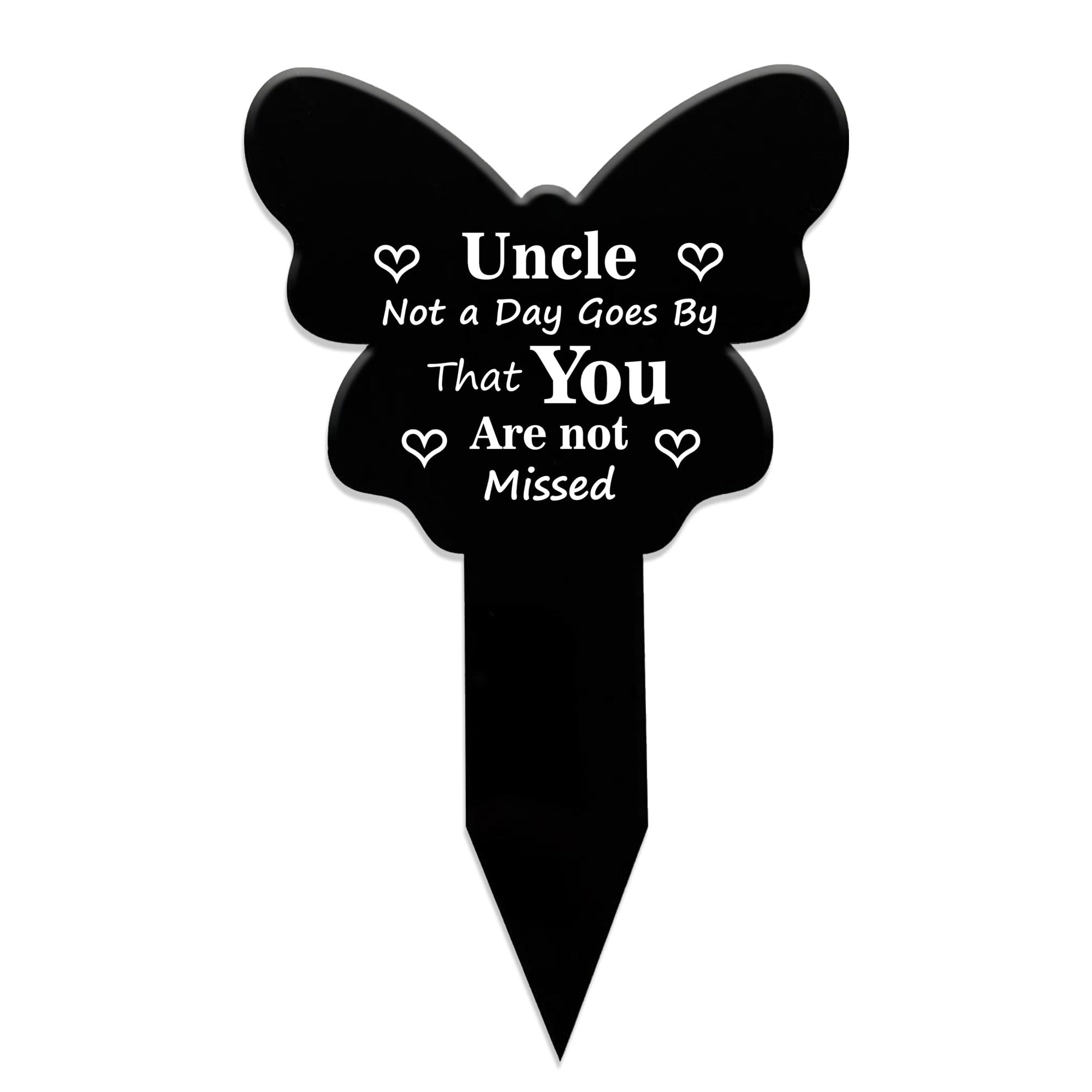 Red Ocean Uncle Graveside Memorial Plaque, Uncle Graveside Memorial Stake, Uncle Memorial Signs for Cemetery Grave Cemetery Decorations, Uncle Remembrance Decoration, Memorial Gift To Remember Uncle