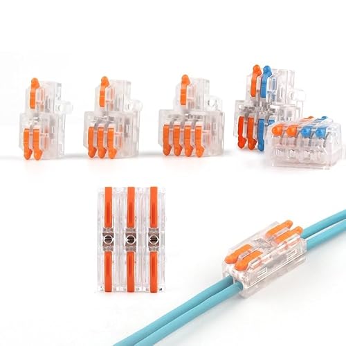 AARTERZZA Fast Wire Connector Compact Terminal Block Push-in 1 in Multiple Out Cable Splicing for Home Improvement&Lighting(10PCS D1-5TO)