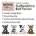 PMS VFM – Staffordshire Plüschtier Weißer Staffordshire Bull Terrier Hund 30 cm weiches Spielzeug – super Flauschige, luxuriöse lebensechte Stofftier-Teddy – Natural World Collection