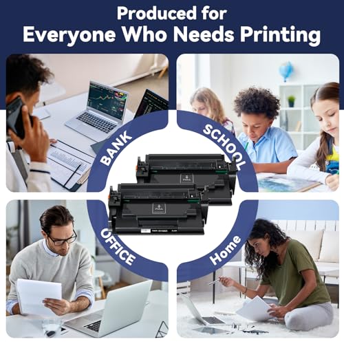 Image of 148X W1480X Black Toner Cartridge Compatible (with Chip) Replacement for 148A 148X Toner Works with HP Pro 4001n 4001dn 4001dw MFP 4101 4101fdw 4101fdn Printer Ink High-Yield (2-Pack)