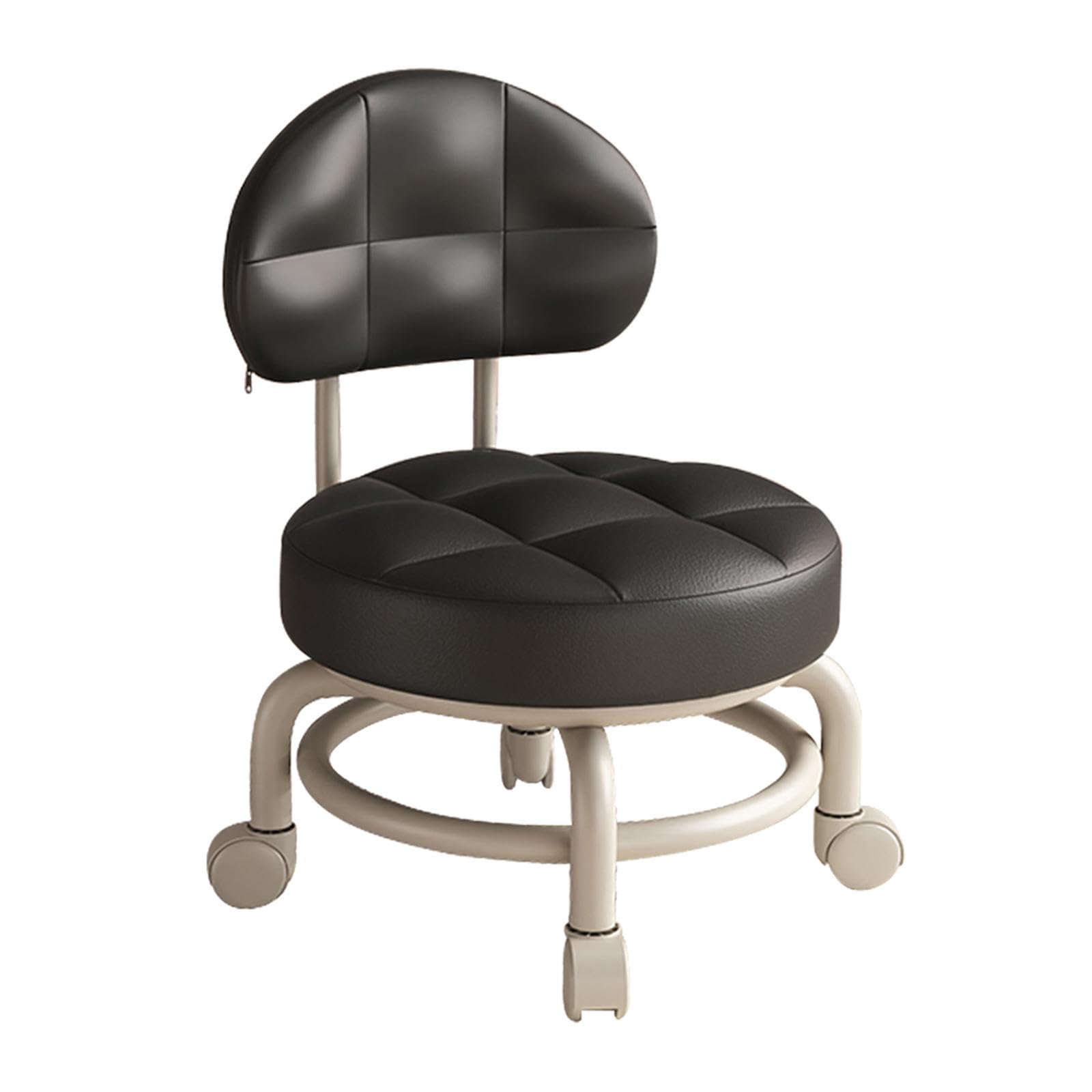 Pedicure Stools For Nail Tech FURWOO Low Rolling Stool 10