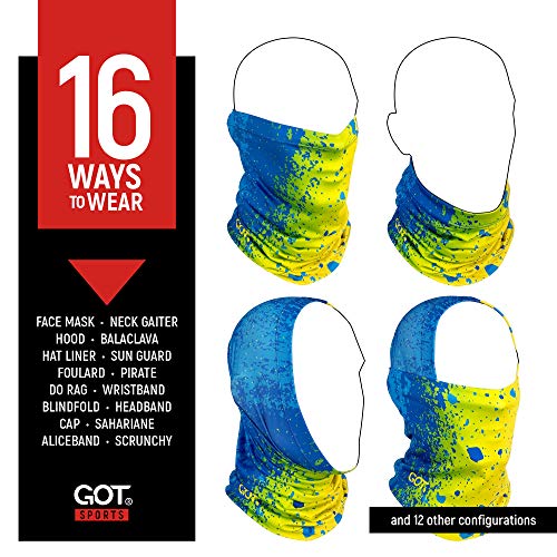 Image of UPF 50+ Fishing Neck Gaiter - UV Face Mask Sun Protection for Men Women | Moisture-Wicking, Quick-Drying, Built-in SPF, UVA /UVB Blocking, Hunting Camo Design, Versatile Headwear