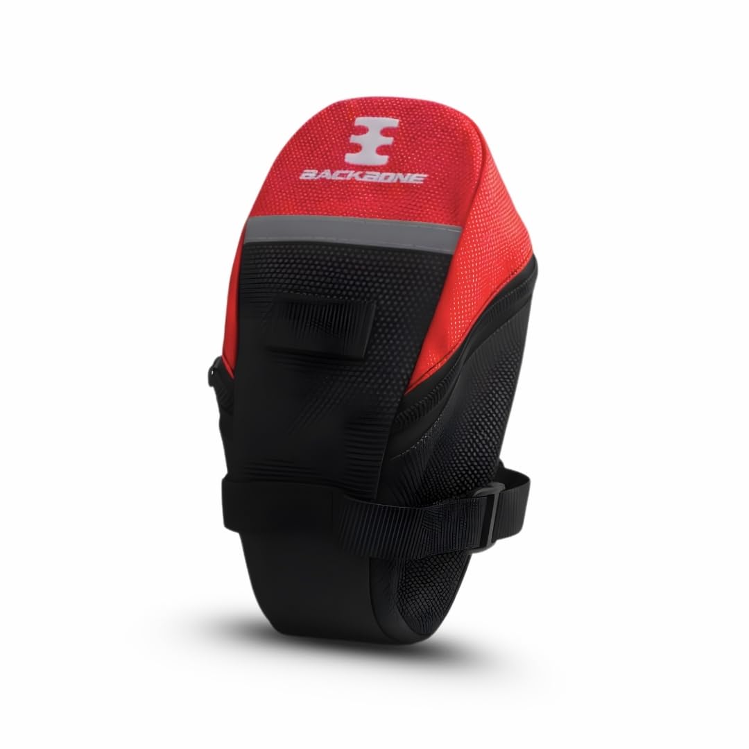 Bicycle Waterproof Saddle Bag Red-Black | Multi-Use Saddle & Handlebar Storage Pouch | Tail Bag for Bicycle-image-23