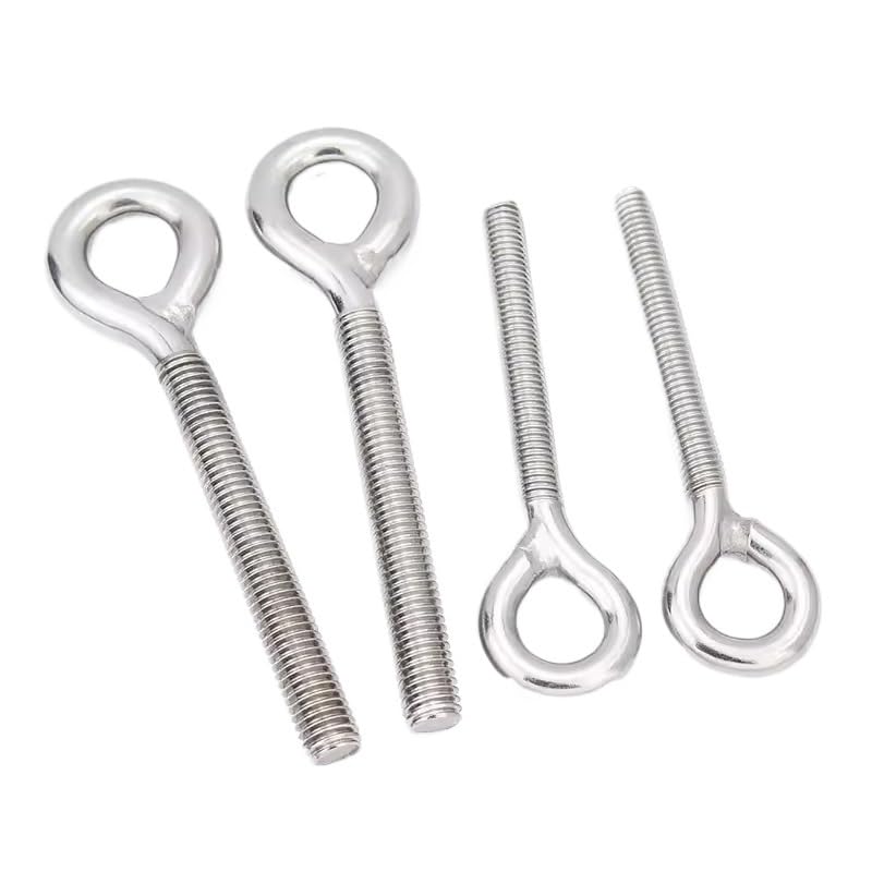 pernos de ojo， Acero inoxidable 304 M4 M5 M6 M8 M10 M12 M14 M16 M18 M20 M22 M24 Cáncamo Cáncamo Cáncamos de elevación Tornillos con cáncamo Cáncamo izquierdo Pernos con cáncamo de acero inoxidable(Lef