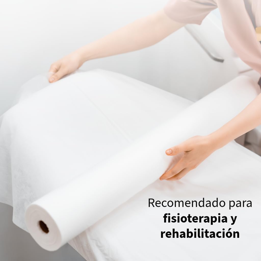 Papel Camilla Ecológico 60 cm x 70 m | 1 Rollo Precorte 40 cm | Rollos de Papel Camilla Masaje, Clínicas, Tatuaje, Fisioterapia, Estética