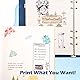 Phomemo T02/M02X/M02L/Q02 Aufkleberpapier – 3 Rollen selbstklebendes Thermodruckerpapier, 53 mm x 3,5 m, 10 Jahre Konservierung, Schwarz auf Weiß für Phomemo T02/M02X/M02L/Q02 Taschendrucker