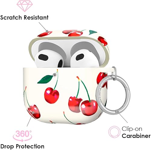 Miniatura 93 de VELVET CAVIAR Funda compatible con AirPods 4 con llavero, bonitas fundas protectoras duras para AirPod de 4ª generación para mujeres, color rosa