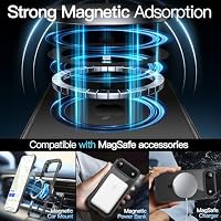 JETech Magnetische Hülle für iPhone Air, Schwarz – Ansicht 4