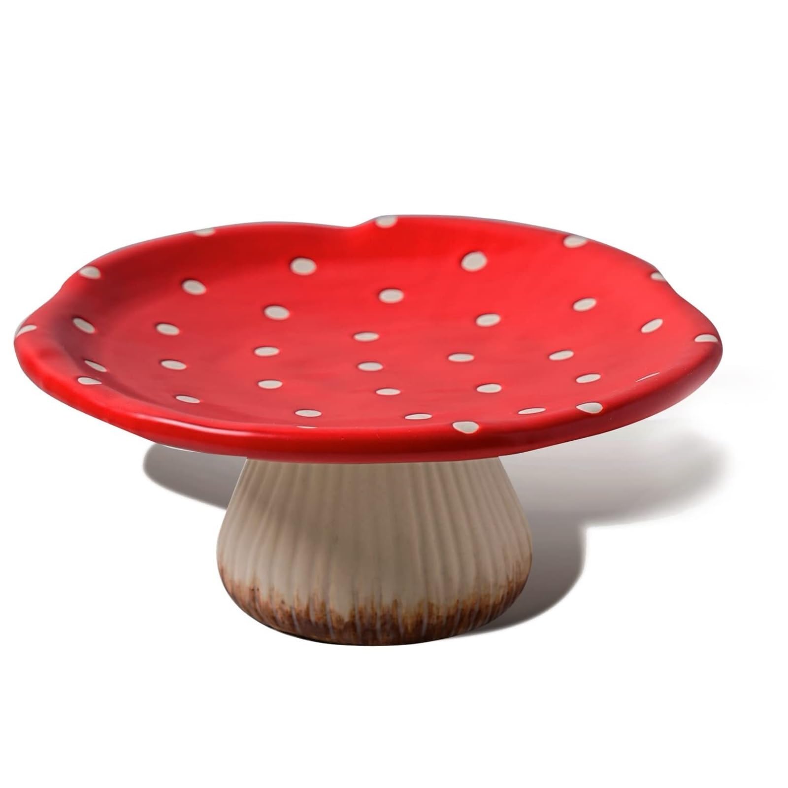 Soportes Para El Té De La Tarde Bandeja De Cerámica For Servir Y Exhibir Pasteles Con Forma Hongo Para CumpleañOs, Bodas Y Fiestas