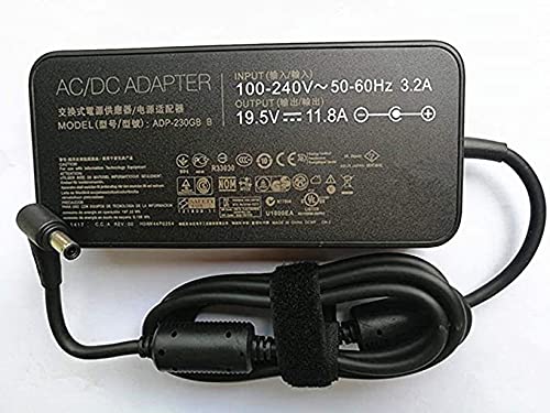 Replacement Compatible Laptop Charger for 19.5v 11.8a 230W ROG GM501GS GX501 GX501V GX501VI GX501VI-XS75 GX501VI-XS74 GX501VI-GZ027T Laptop Adapter Power Supply Cord