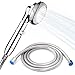 Produktbild Duschkopf mit Schlauch (2M) Hochdruck, 360° Drehung, EMBRYUE Chrom Handbrauseköpfe Set 3 Modi Winkel Einstellbarer Filter für Bad für Niederwasserdruck Badezimmer, Ein Klick ON/OFF (Stil 1)