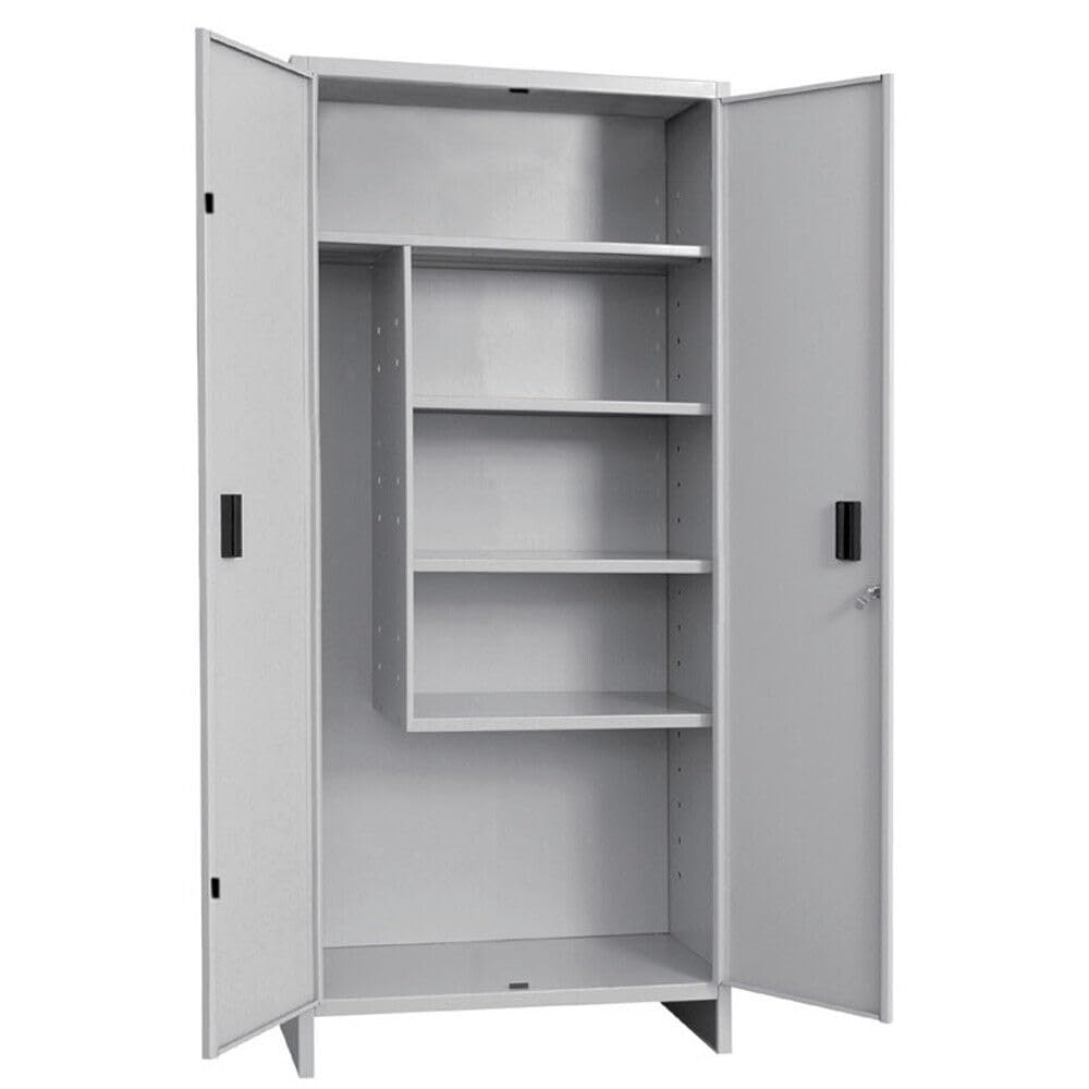Generico ARMADIO PORTASCOPE SMONTATO 2 ANTE 4 PIANI PRATIKO PROMETAL H. 179,5X100X40 CM