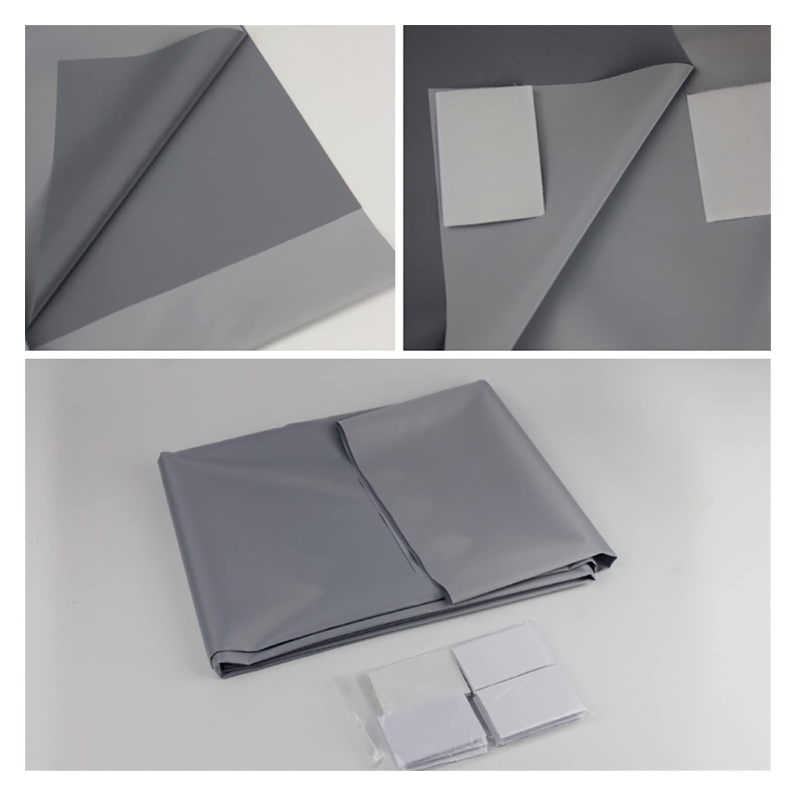 Pantalla de proyector 72 pulgadas, 84, 100, 120, 130, tela reflectante, pantalla proyección, mejora el brillo(130 inch)