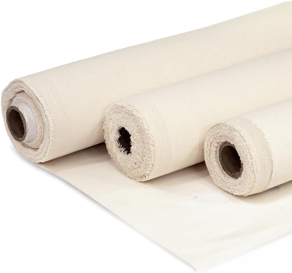 CP Trap Painting Canvas - Unprimed - 7oz. 1 mtr x 60" INCH Width - 100% Cotton Durable for Painting Upholstery Sewing Craft Bag Tent Apparel DIY Projects-image-40