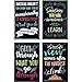 Juvale 20-Pack 13x19 in Motivational Classroom Posters - Chalkboard-Style Wall Decor, Classroom Decor, Bulletin Board Decorations, School Supplies for Teachers, Growth Mindset Posters