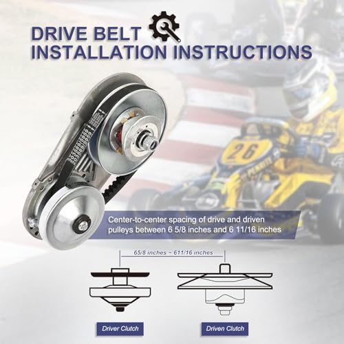 Go Kart Drive Belt, 3PCS Drive Belts, Cheimaxy 30 Series Torque Converter Belt for Manco 5959 / Comet 203589 Part Replacement - Image 6