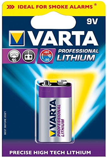 Varta 6122301401   Pila Litio (9V) Color Plateado
