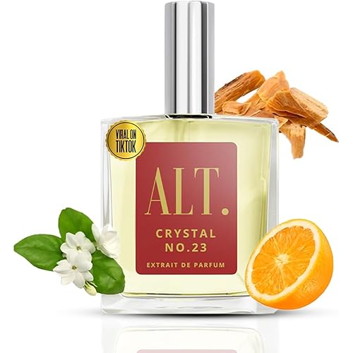 ALT. FRAGRANCES Crystal No. 23 – Inspired by Baccarat Rouge 540, Unisex Perfume, Extrait de Parfum, Long Lasting Perfume for Men & Women with Jasmine, Amberwood & Cedar Notes, 100ml