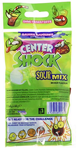 Center Shock Sour Mix, 1 Packung mit 11 extra-sauren Kaugummis, Mit Füllung + ohne Farbstoffe - Image 3