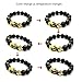MANRUO Feng Shui The Best Prosperity 10mm Black Bead Bracelet with Color Changed Pi Xiu/Pi Yao Attract Wealth and Good Luck