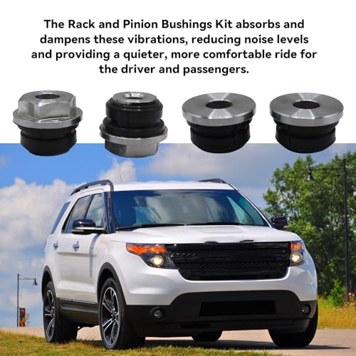 Bujes de piñón de rack para Ford Explorer 2012-2015 kit de dirección de 4 piezas 3