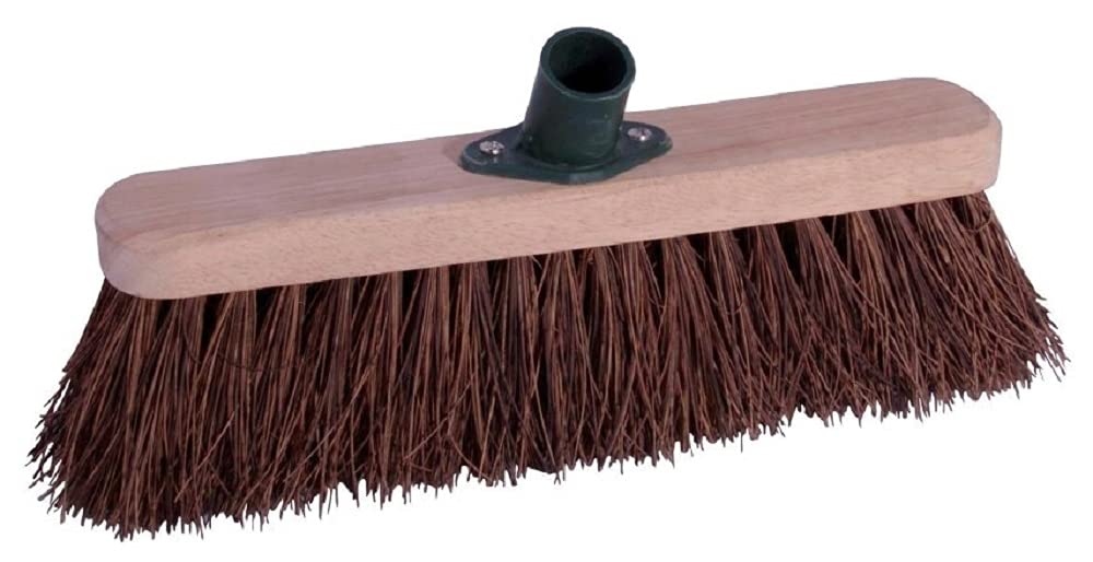 ProDec 12" Natural Palmyra Fibre Stiff Sweeping Broom Head for Outdoor Sweeping