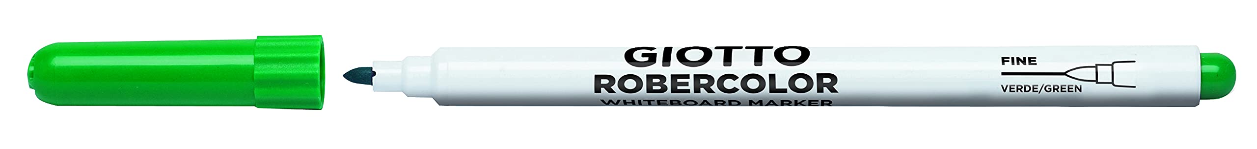 Giotto Robercolor Pennarelli Lavagna Bianca Confezione da 4 Inchiostro a Base d'Acqua Colori Base Punta Fine