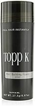 Topick Hair Building Fiber. (GRAY) Restore Your Confidence with Thicker & Fuller Hairs. 27.5 G. Hair Volumizer (Grey)