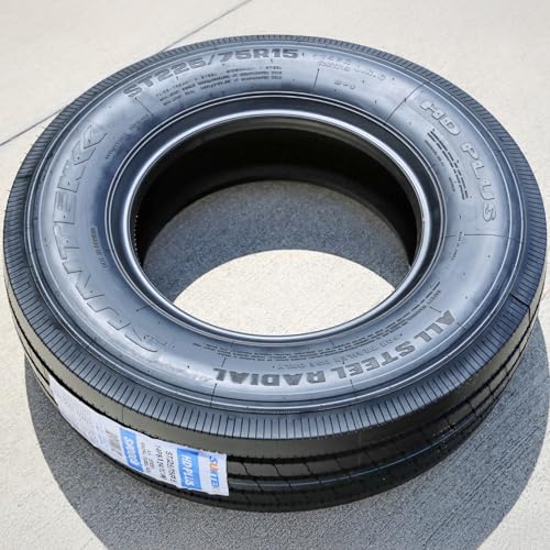 Set of 4 (FOUR) Suntek HD Plus Premium Trailer Radial Tires-ST225/75R15 225/75/15 225/75-15 124/121M Load Range G LRG 14-Ply BSW Black Side Wall - Thumbnail 4