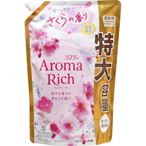 Amazon.co.jp: ソフラン アロマリッチ 柔軟剤 つめかえ用 さくらの香り