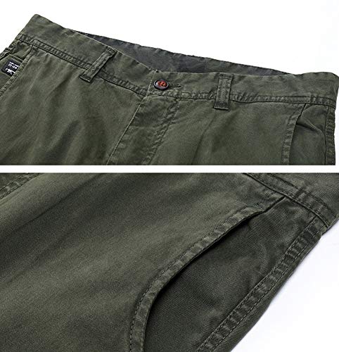 chouyatou Men's Casual Mid-Rise Waist Tapered Leg Close Bottom Jogger Cargo Pants3