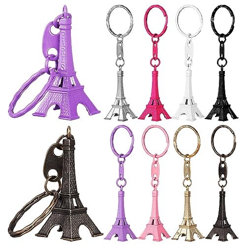 NUOBESTY Clé 32 Pcs Tour Eiffel Porte-Clés En Métal Tour Eiffel Porte-Clés Suspendus...