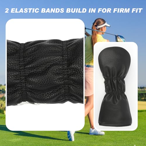 Golf Club Covers,4pcs or 1pc Golf Head Covers for Woods and Driver Fairway Hybrids Women Men - Image 5