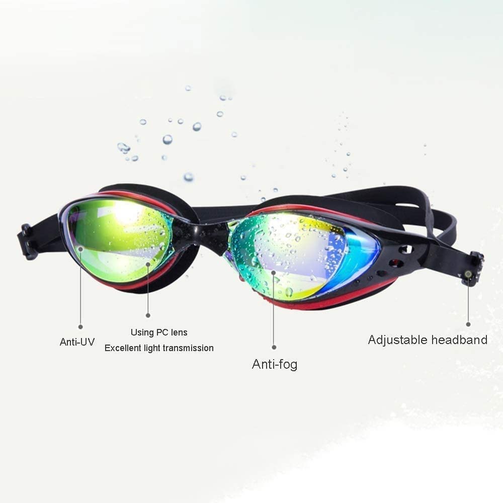 Occhialini da Nuoto, Occhialini da Nuoto Occhialini da Nuoto for Uomini Donne Adulti Giovani Occhiali da Nuoto Senza Perdite Anti (Color : A)