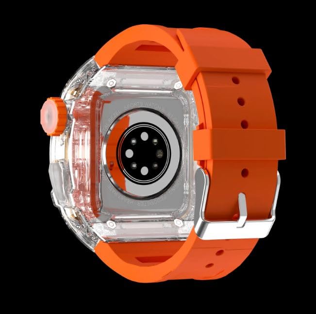 Арын view of Kalobee H9 Smart Watch showing sensors and charging area