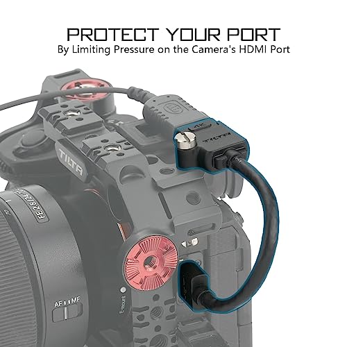 TILTA HDMI Male to HDMI Female Cable (17cm) Compatible with GH5,S1H,Z CAM,A7S3,/BGH1/Sony FX3/Sony a1/Panasonic GH6 TCB-HDM-HDF-17 - Image 4