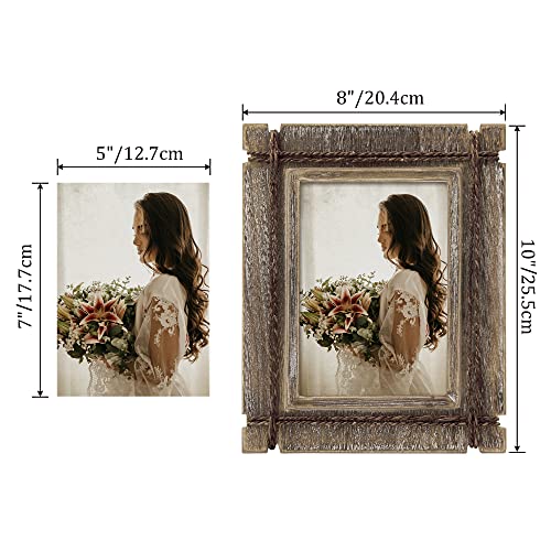 Takfot-Rustic-Picture-Frames-5×7-Wooden-Picture-Frame-Set-of-2-Barnwood-Distressed-Western-Photo-Frames-with-Real-Glass-Hemp-Rope-Wall-Tabletop-Display-Christmas-Gifts-for-Mothers-Fathers-Family-Frien Takfot Rustic Picture Frames 5×7 Wooden Picture Frame Set of 2 Barnwood Distressed Western Photo Frames with Real Glass Hemp Rope Wall Tabletop Display Christmas Gifts for Mothers Fathers Family Frien