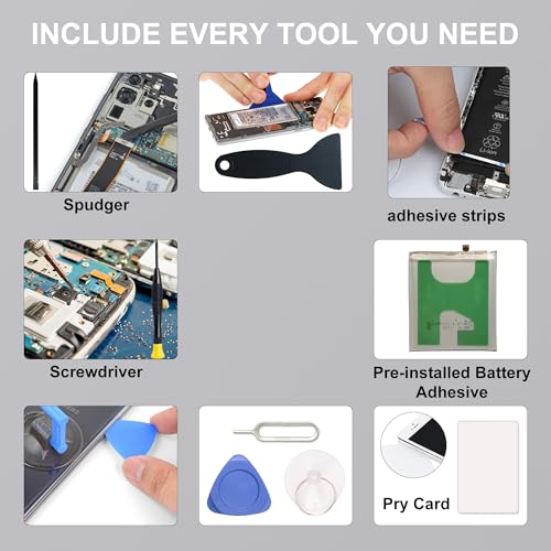 Image of Upgraded PC51 Battery Compatible with Motorola Edge Plus 2023 / Moto X40 XT2301, New Li-ion Battery Kit, Includes Repair Tools