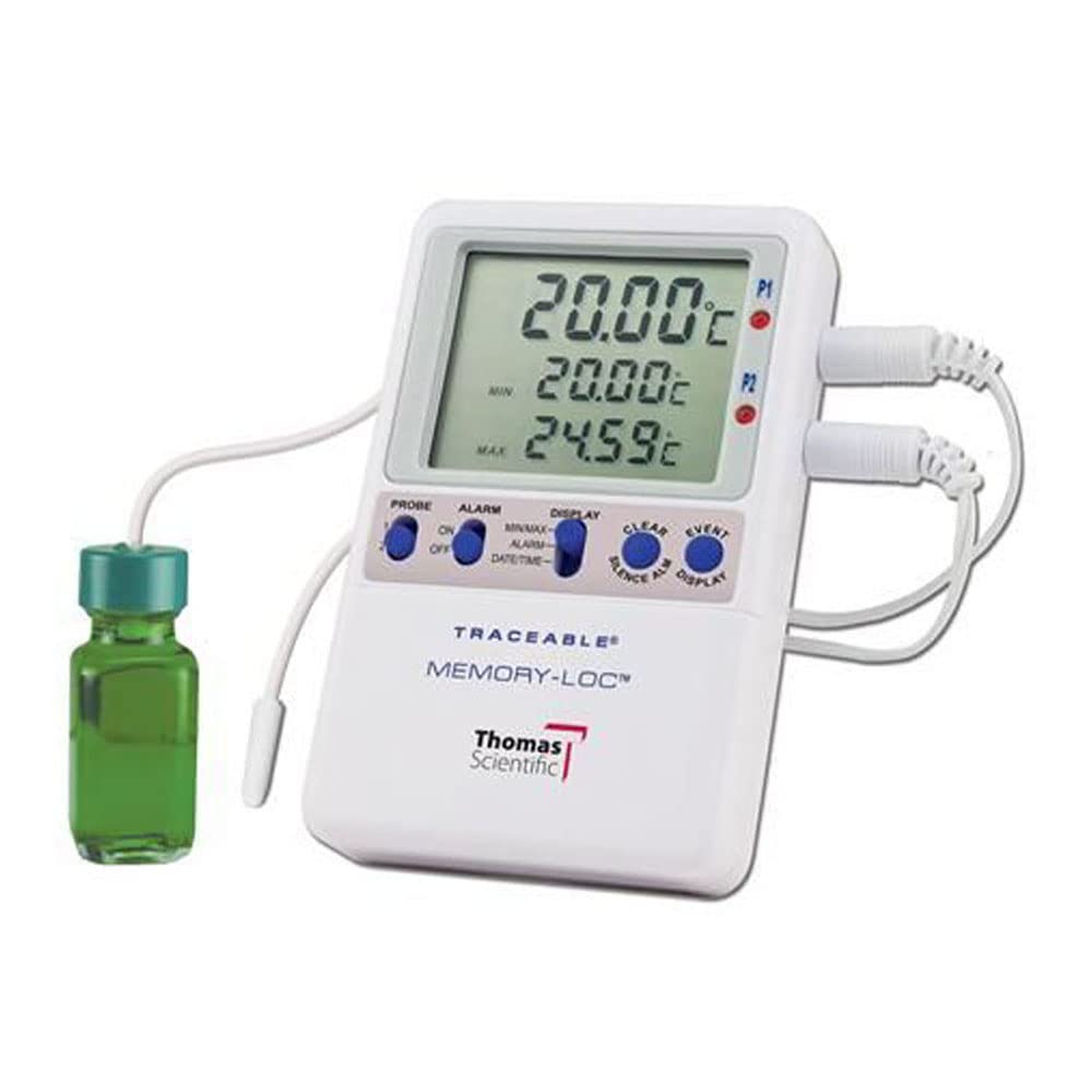 Thomas 6429 Traceable Memory-Loc -80 Thermometer, 2 Probes, 4-1/4