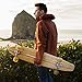 Retrospec Zed Longboard Skateboard Complete Cruiser | Bamboo & Canadian Maple Wood Cruiser w/Reverse Kingpin Trucks for Commuting, Cruising, Carving & Downhill Riding