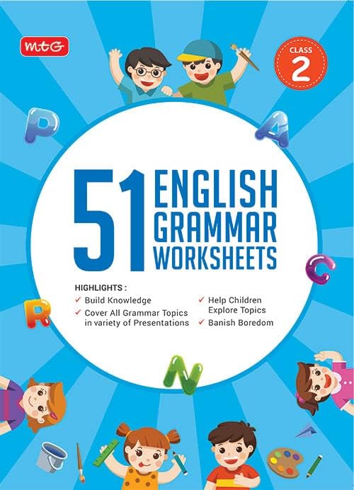 - MTG 51 English Grammar Worksheets Class 2 โ Grammar Work books to practice English concepts in interactive way (Based on CBSE/NCERT)
