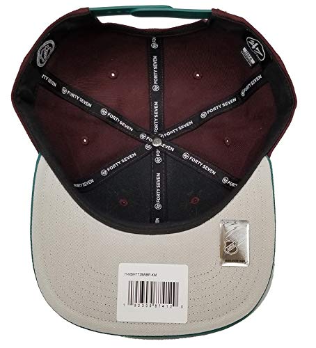 '47 Brand- Exclusive ? Nhl Anaheim Mighty Ducks Throwback Snapback Maroon/Teal Size: Osfm Adjustable #TOP4